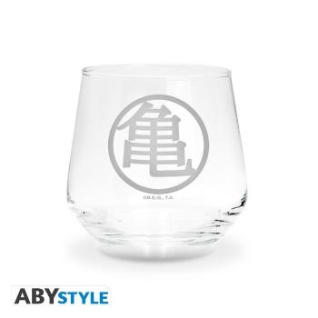 DRAGON BALL - 2 Glasset Kame & Dragon Ball Dieses wunderbare Glasset von ABYstyle zeigt emblematische Elemente des Dragon Ball-Universums mit dem Kame-Symbol und dem 4-Sterne-Drachenball.